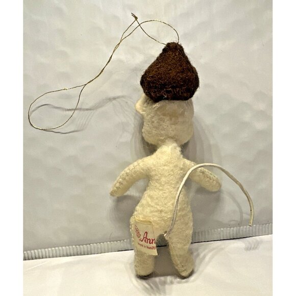 Annalee Christmas Mouse With Acorn Felt Hanging Ornament 5" Posable 2001 Vintage - Picture 5 of 7